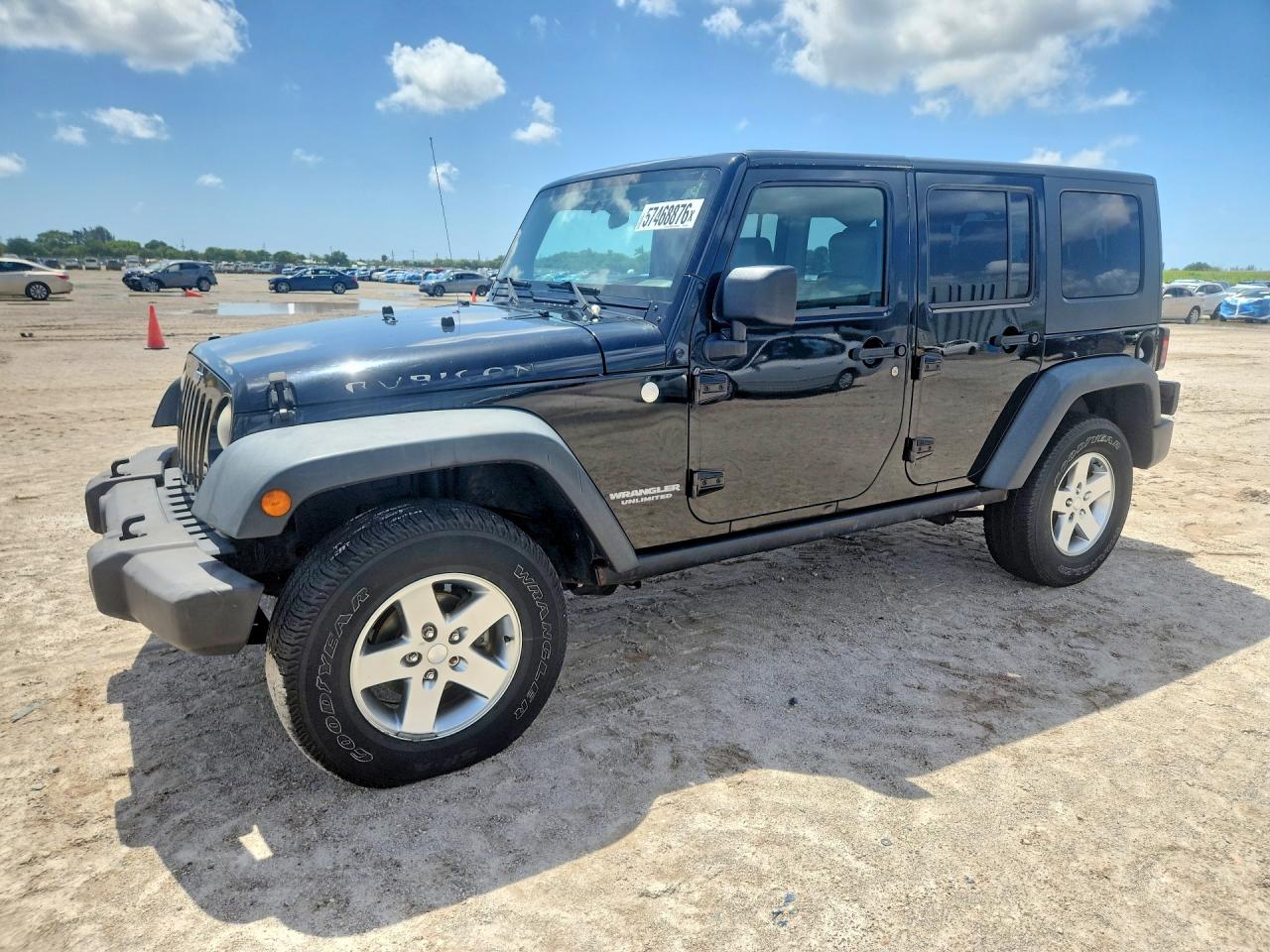 2010 Jeep Wrangler Unlimited Rubicon Black vin: 1J4HA6H12AL187929