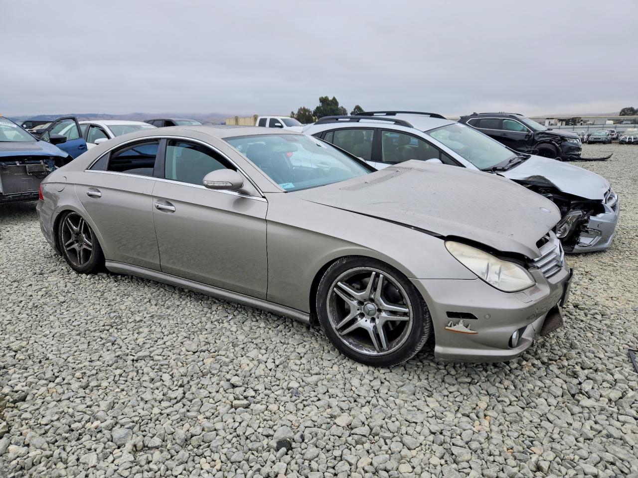 2006 Mercedes-benz Cls 500c Silver vin: WDDDJ75XX6A064830