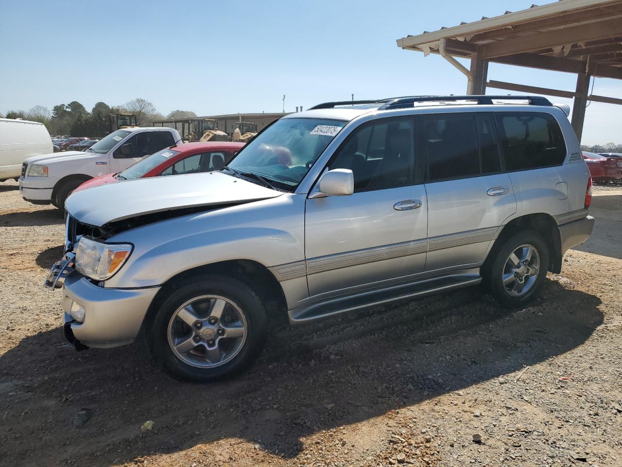 2006 Toyota Land Cruiser White vin: JTEHT05J162089100