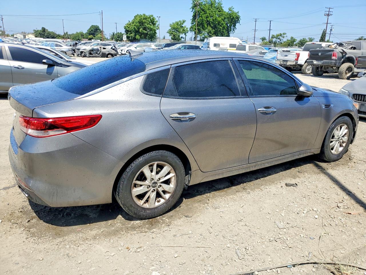 2016 Kia Optima Lx Gray vin: 5XXGT4L33GG094080