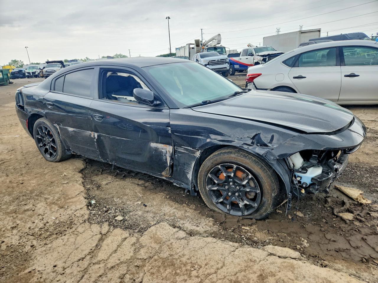 2018 Dodge Charger Gt Black vin: 2C3CDXJG8JH136044