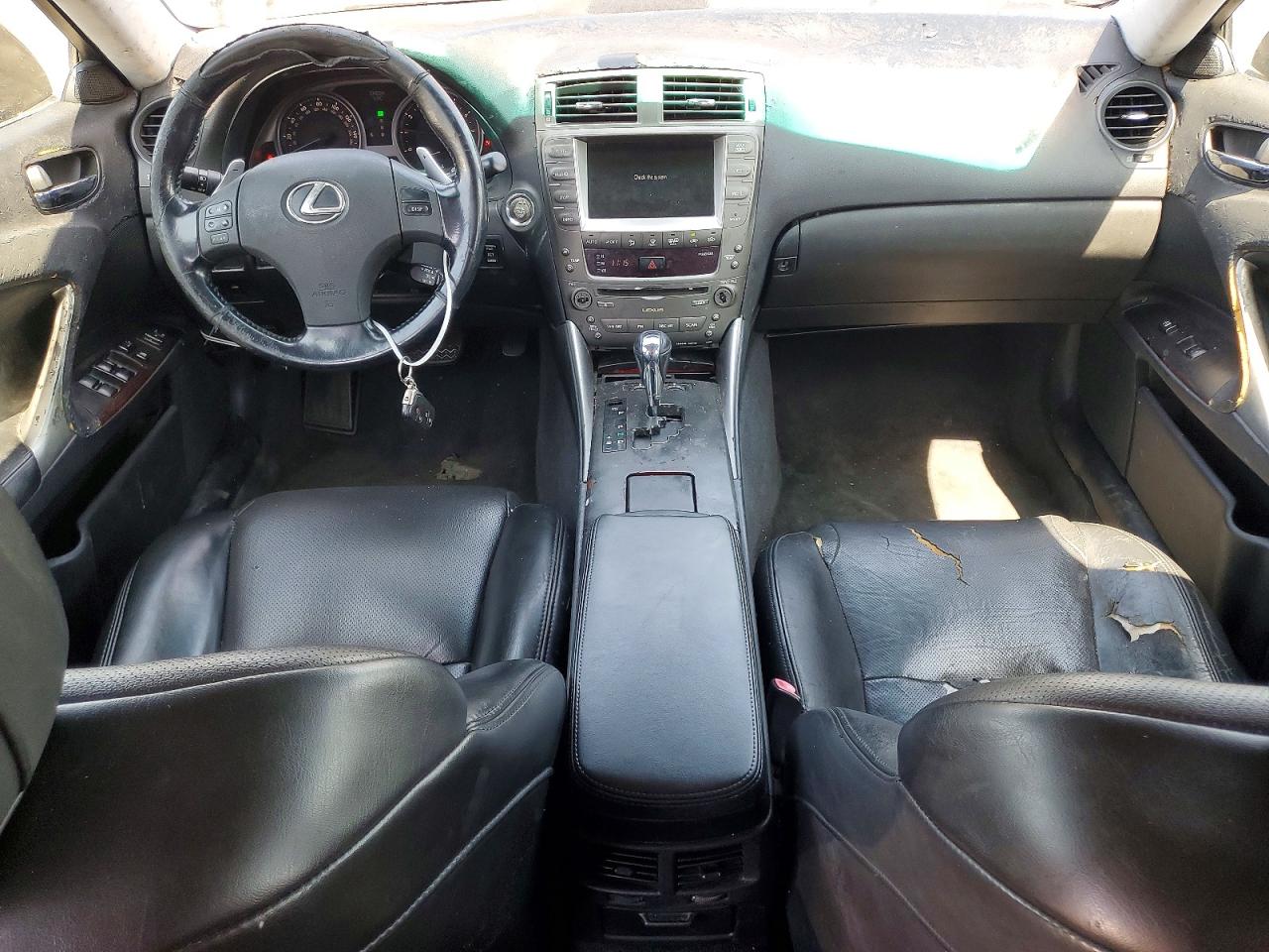 2007 Lexus Is 250 Base Black vin: JTHBK262X75047149