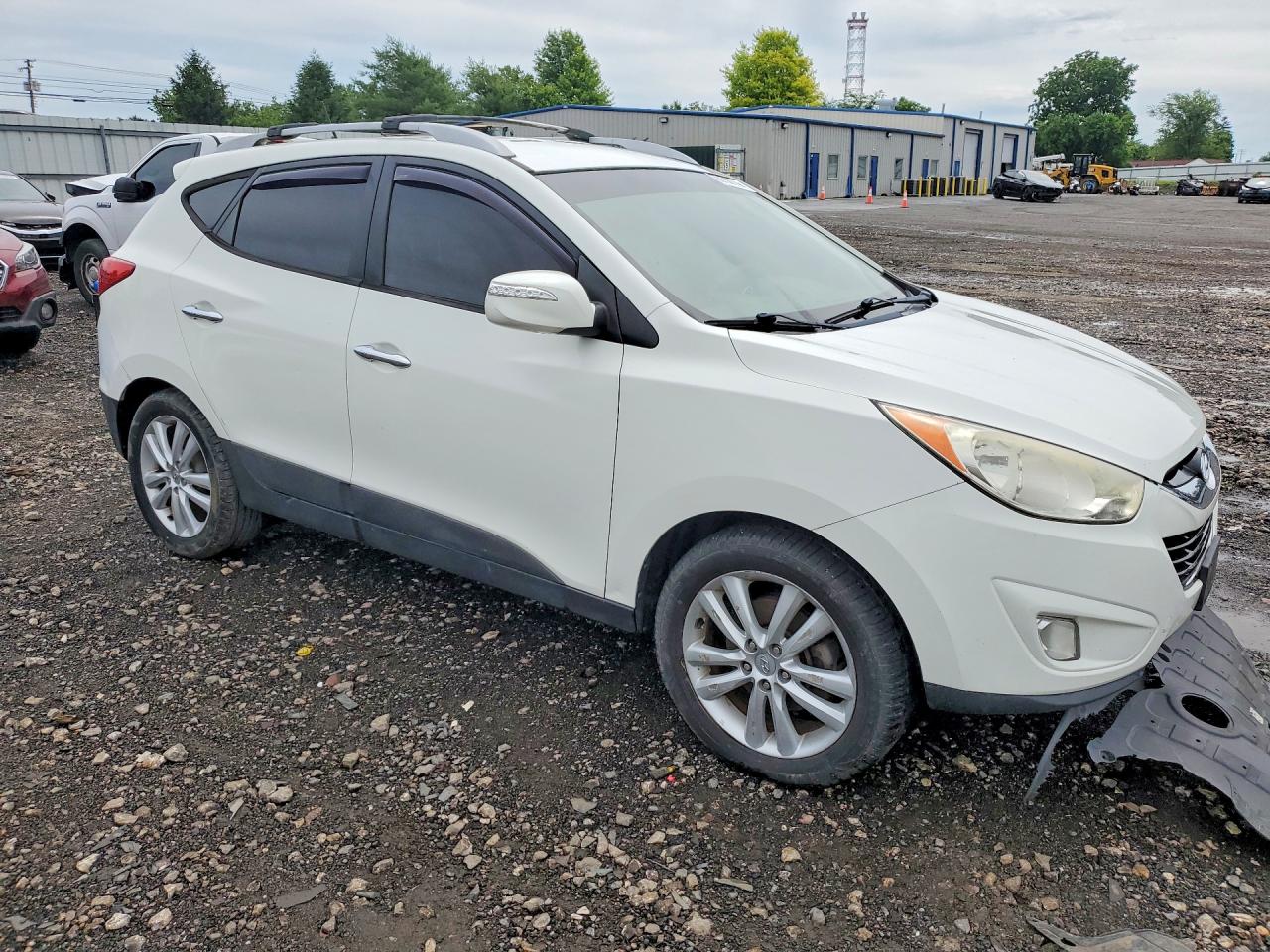 2012 Hyundai Tucson Limited Белый vin: KM8JUCAC0CU405268