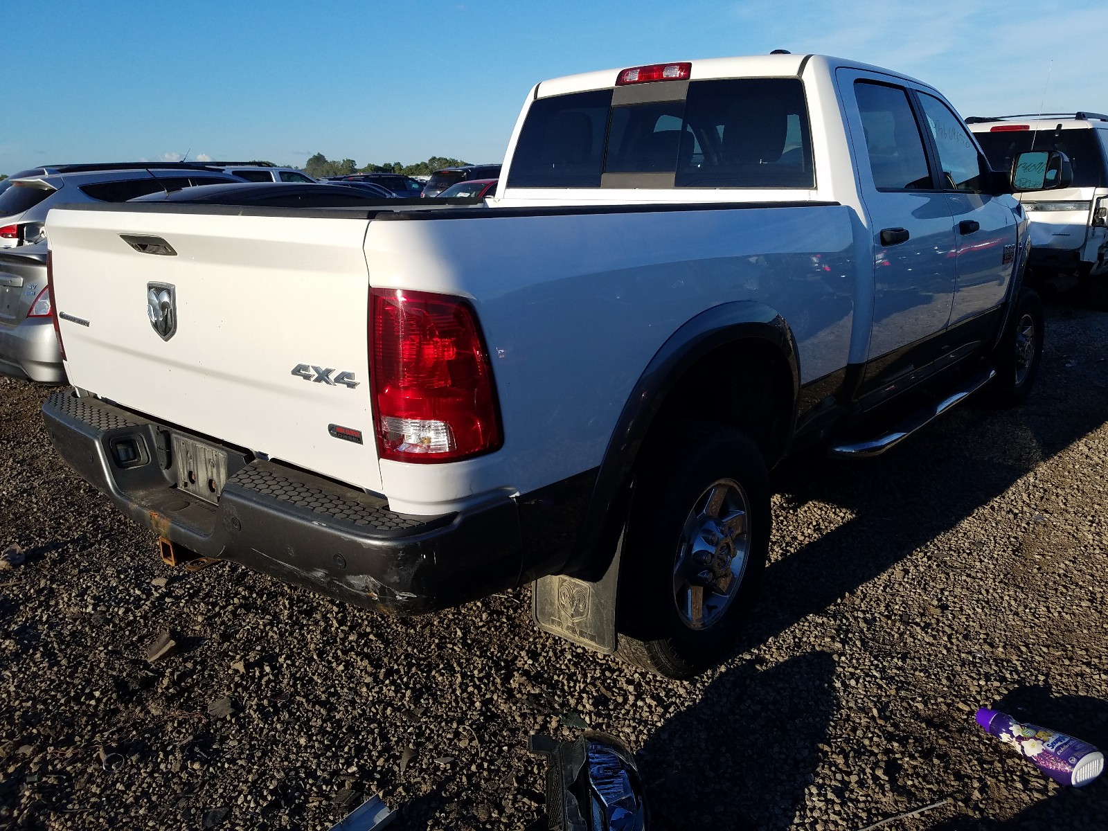 2012 Dodge Ram 2500 Slt White vin: 3C6UD5DL0CG114921