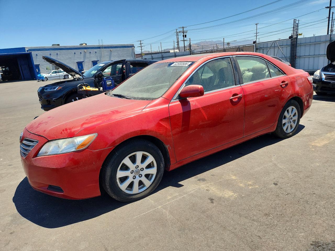 2007 Toyota Camry Hybrid Red vin: JTNBB46K973018486