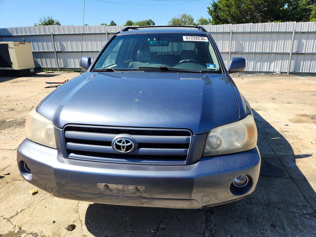 2007 Toyota Highlander Base Синий vin: JTEDP21A970129750
