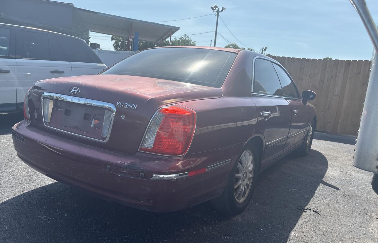 2005 Hyundai Xg 350 Maroon vin: KMHFU45E95A381631