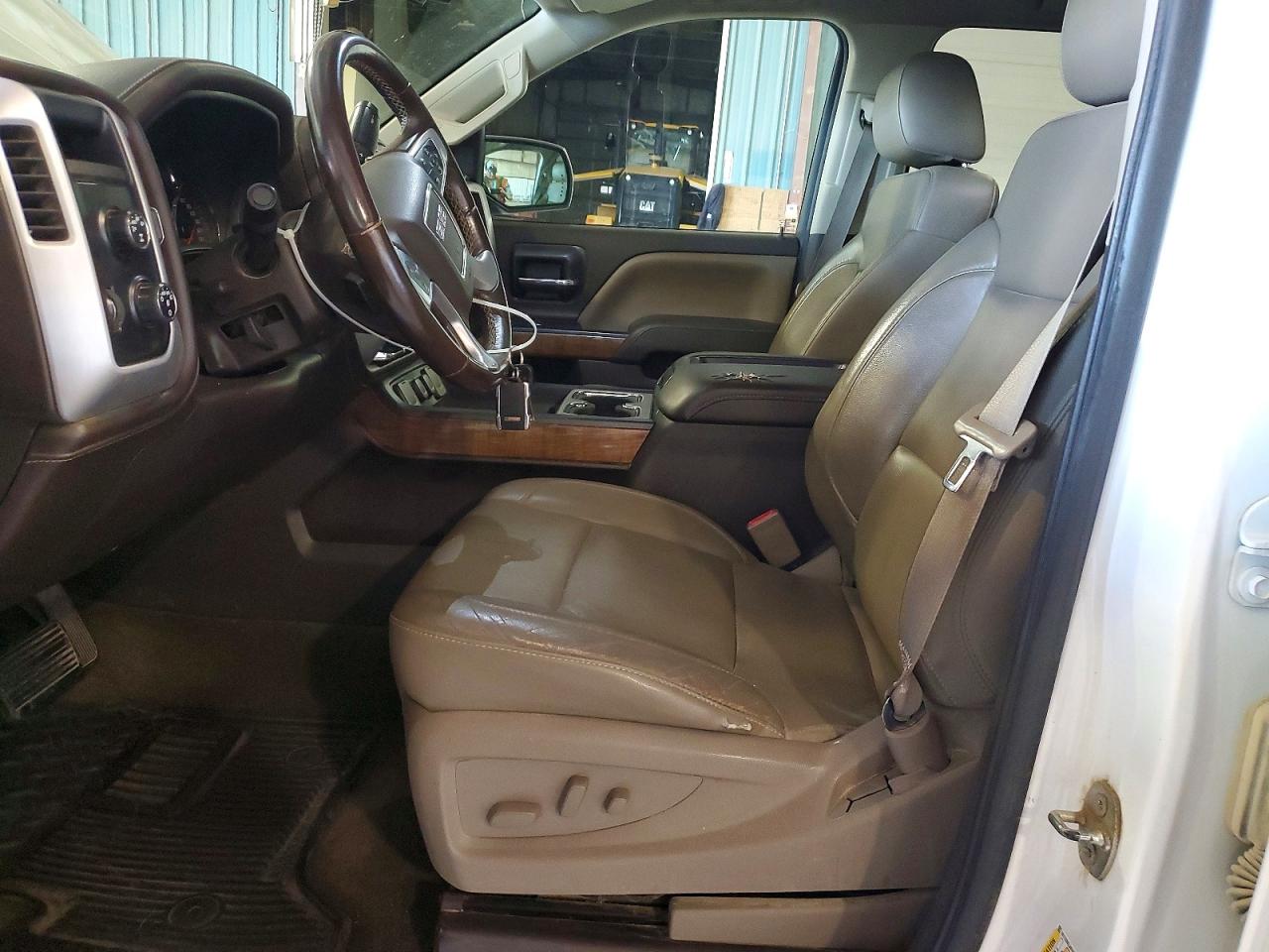2015 Gmc Sierra K1500 Slt White vin: 3GTU2VEJ4FG529059