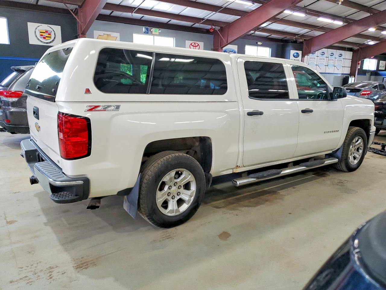 2014 Chevrolet Silverado K1500 Lt White vin: 3GCUKREH0EG475360