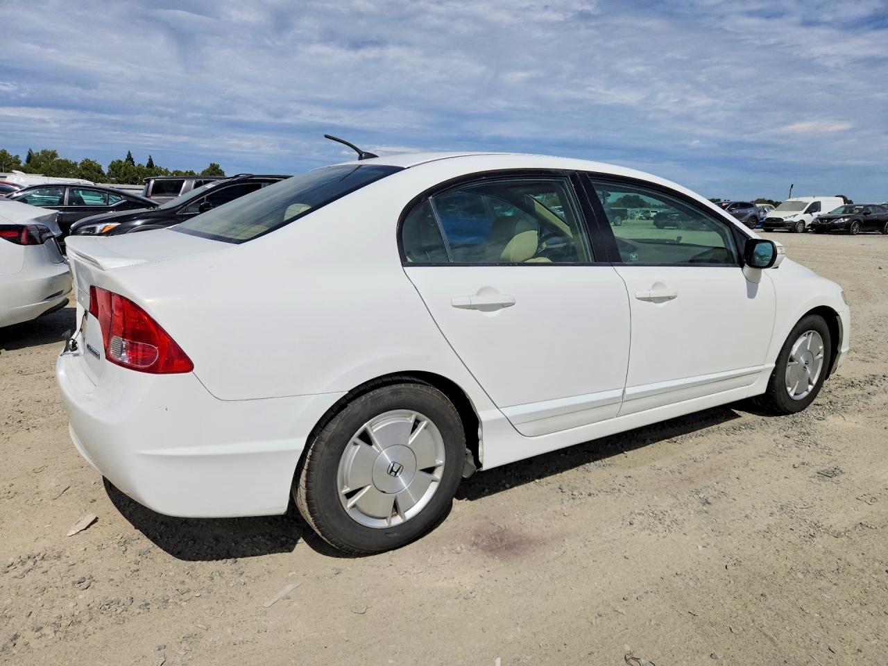 2006 Honda Civic Hybrid Белый vin: JHMFA36276S012983