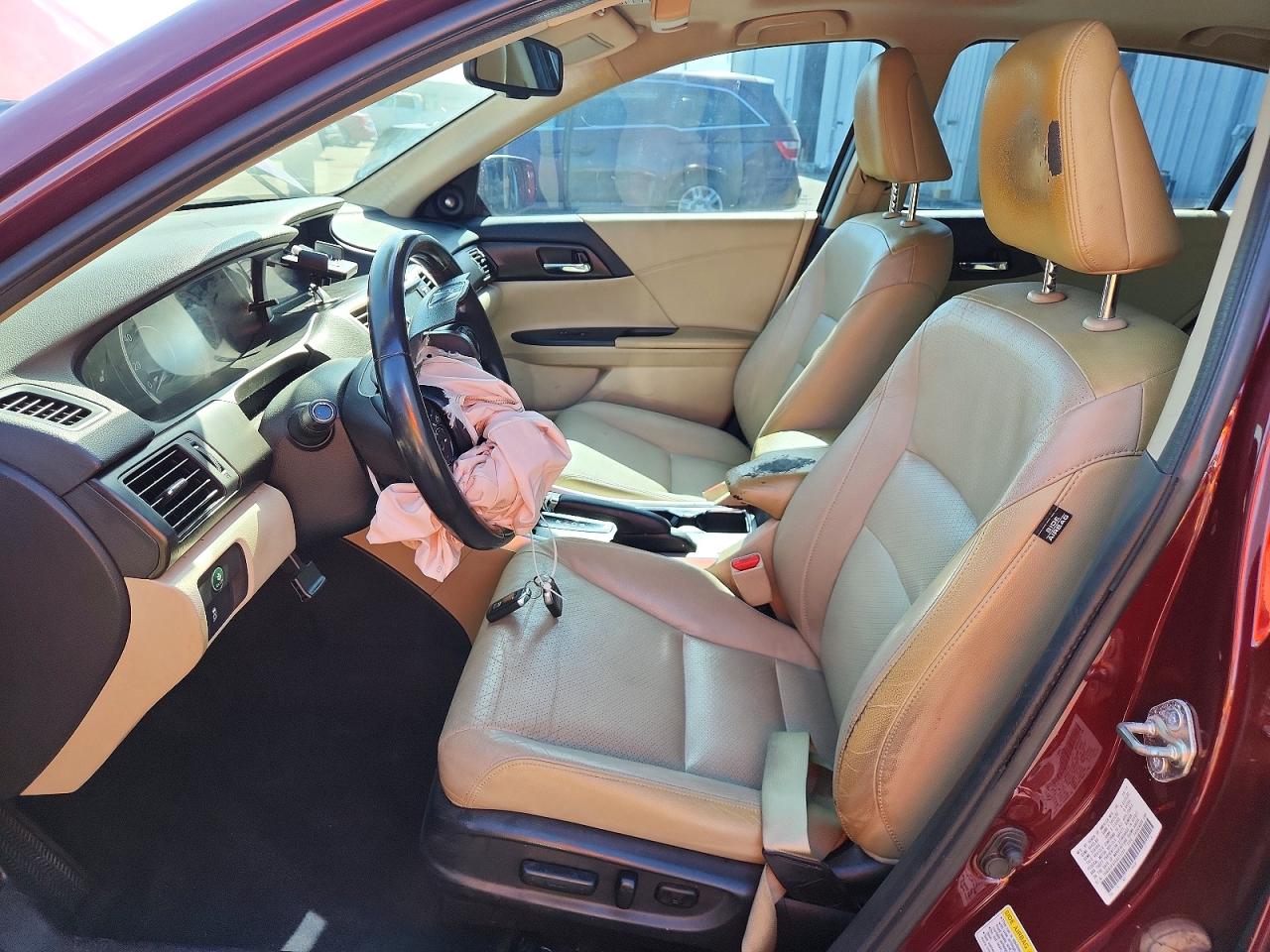 2014 Honda Accord Exl Maroon vin: 1HGCR3F87EA033226