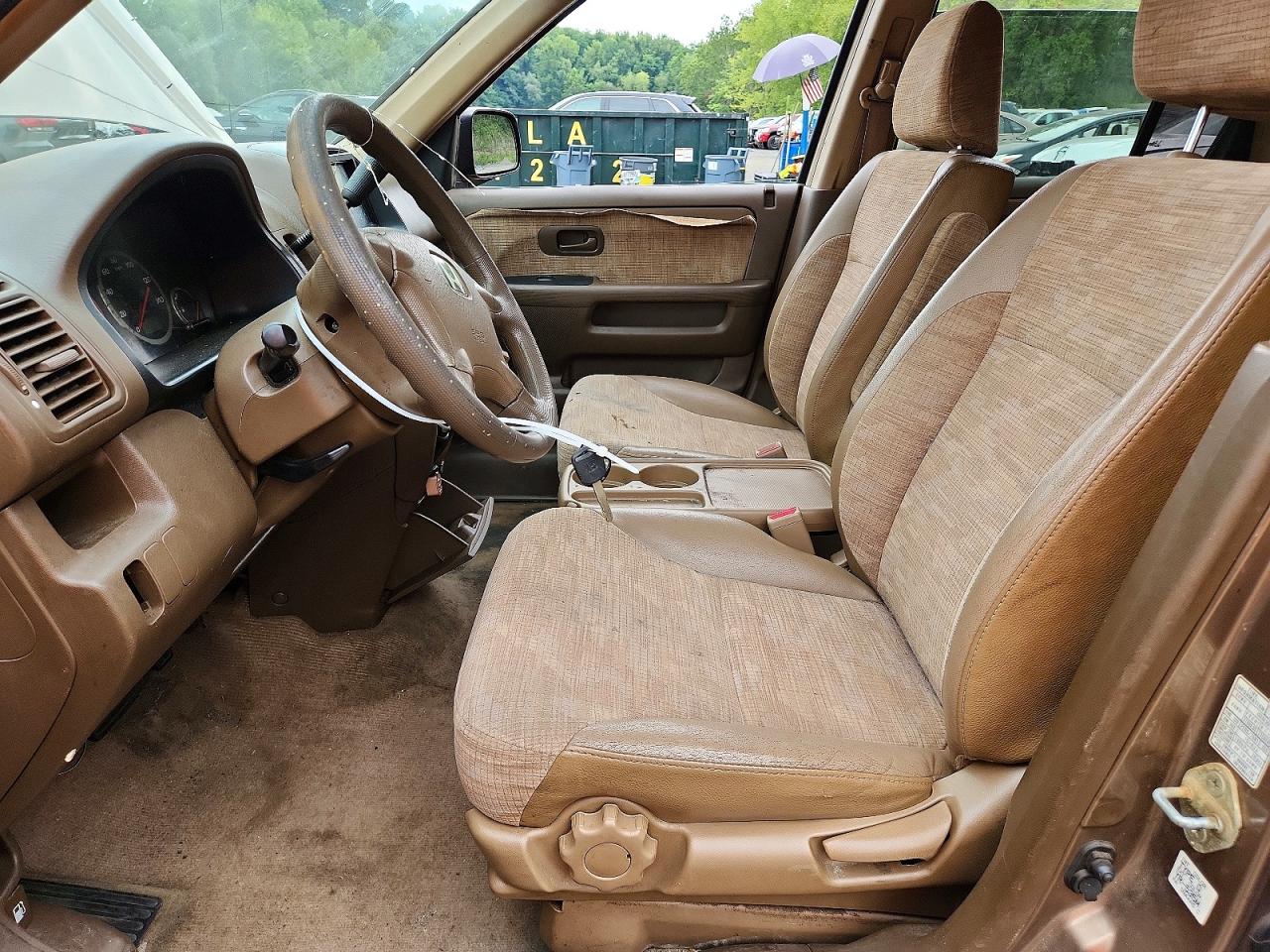 2002 Honda Cr-v Lx Tan vin: JHLRD78492C016908
