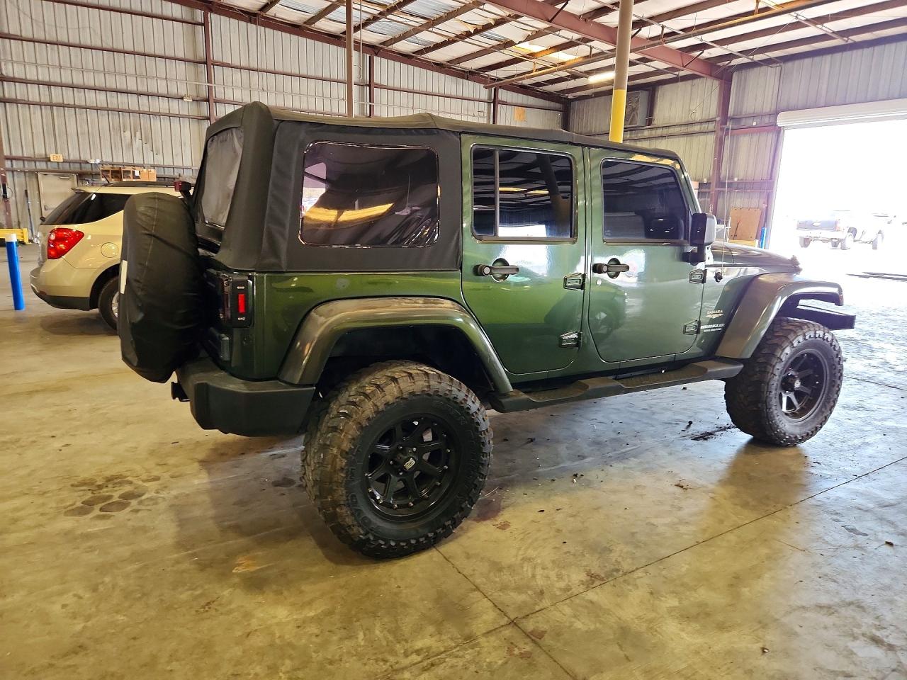 2007 Jeep Wrangler Sahara Green vin: 1J4GA59157L149737
