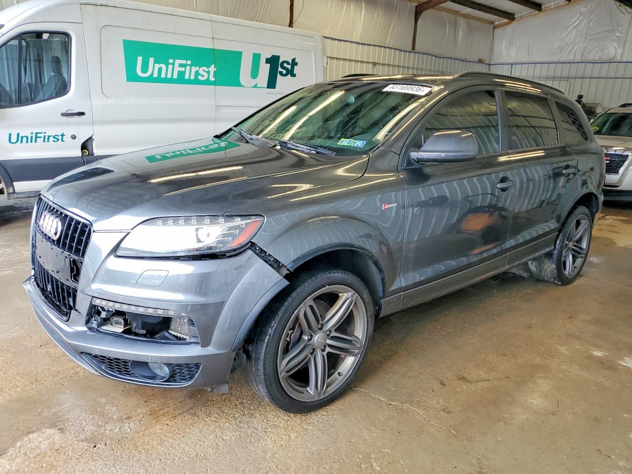 2015 Audi Q7 Prestige Charcoal vin: WA1DGAFEXFD027403