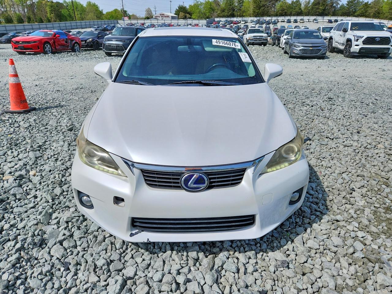 2012 Lexus Ct 200h Premium White vin: JTHKD5BH3C2120962