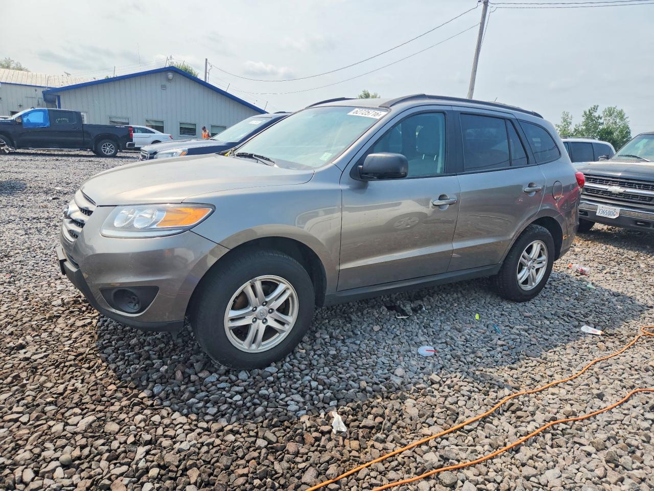 2012 Hyundai Santa Fe Gls Gray vin: 5XYZG3AB6CG122056