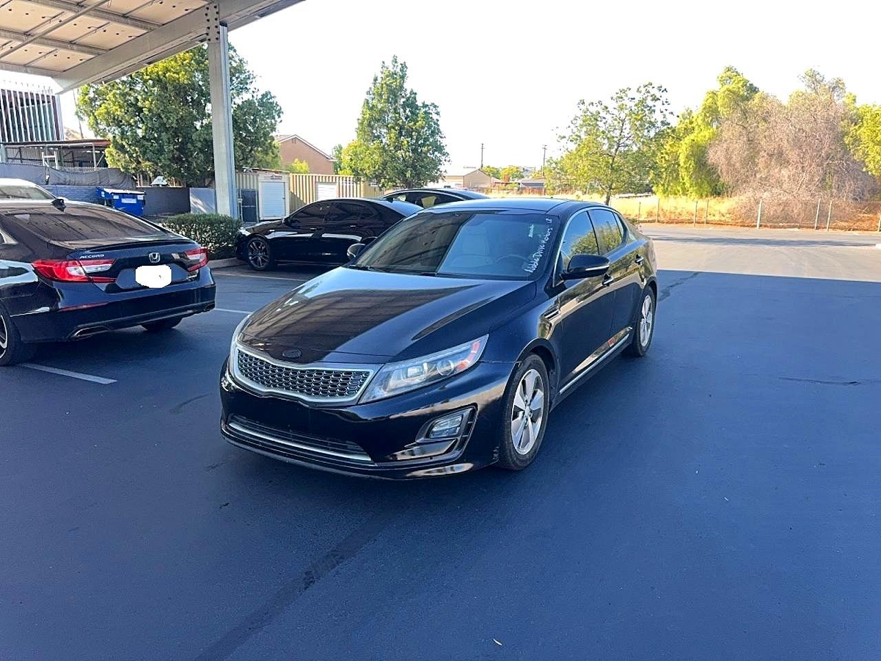 2015 Kia Optima Hybrid Black vin: KNAGN4AD5F5085144