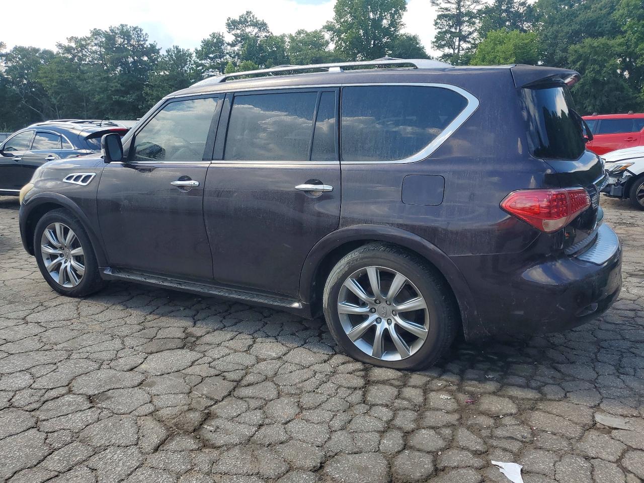 2011 Infiniti Qx56 Base Burgundy vin: JN8AZ2ND0B9701352