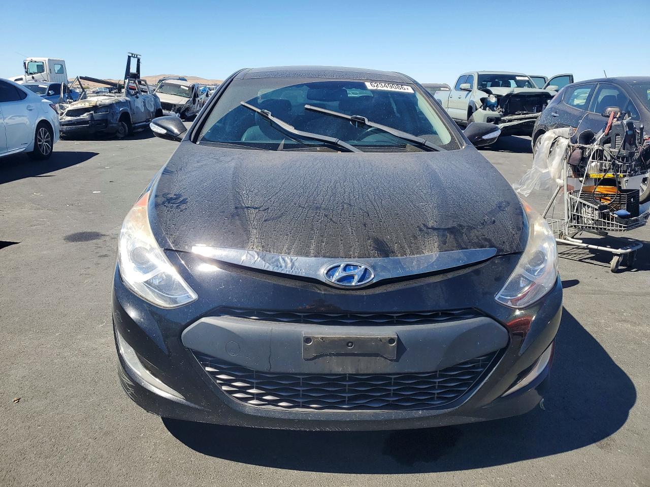 2013 Hyundai Sonata Hybrid Black vin: KMHEC4A43DA076765