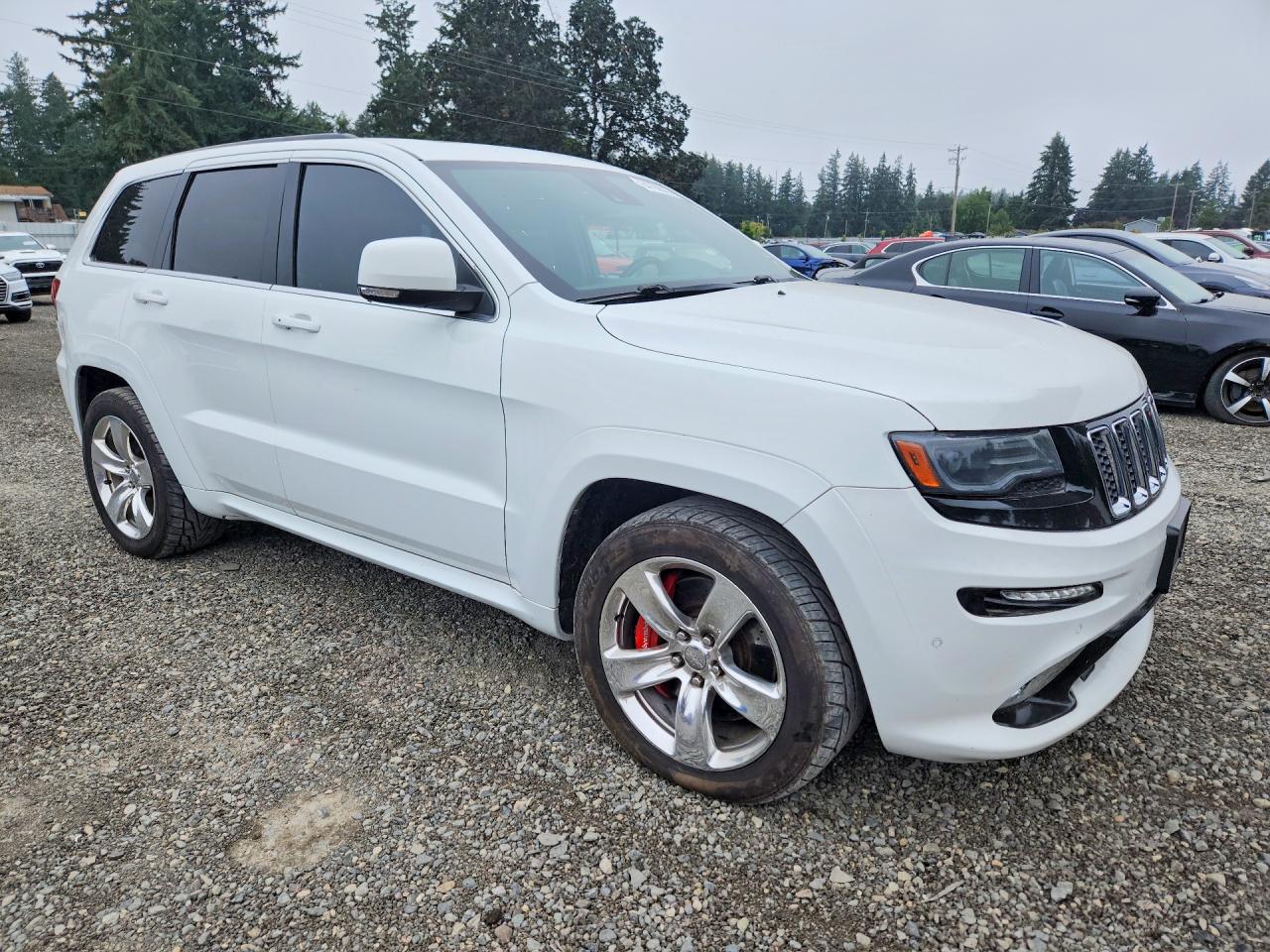 2014 Jeep Grand Cherokee Srt-8 White vin: 1C4RJFDJ5EC130873