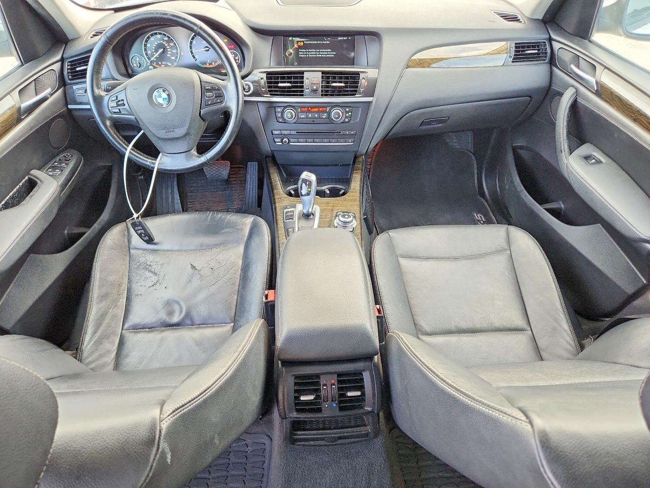 2014 Bmw X3 Xdrive28i White vin: 5UXWX9C50E0D42123