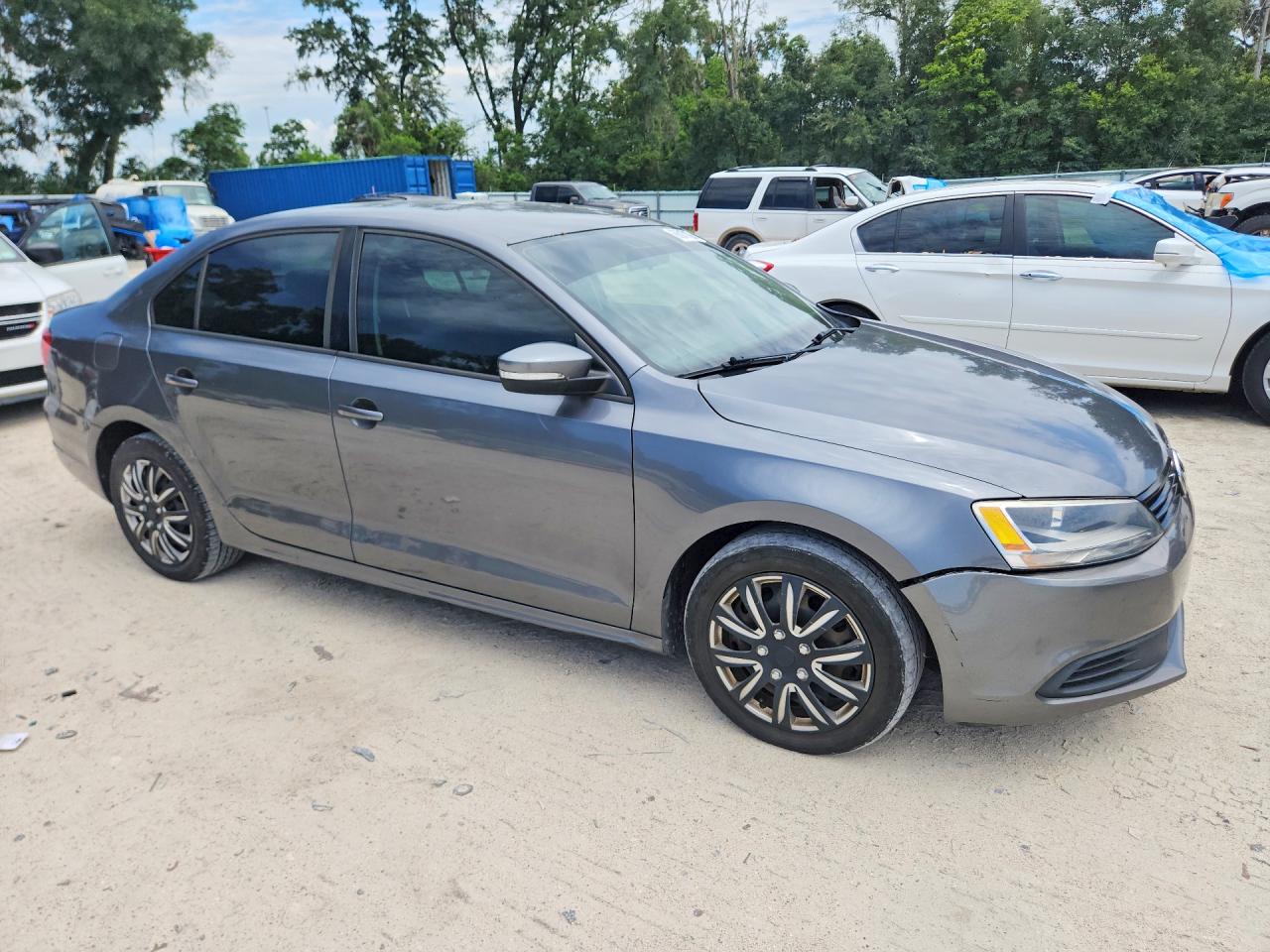 2012 Volkswagen Jetta Se Gray vin: 3VWDP7AJ2CM002361