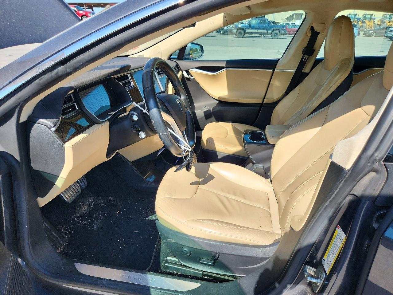 2015 Tesla Model S 85d Gray vin: 5YJSA1H21FFP76259