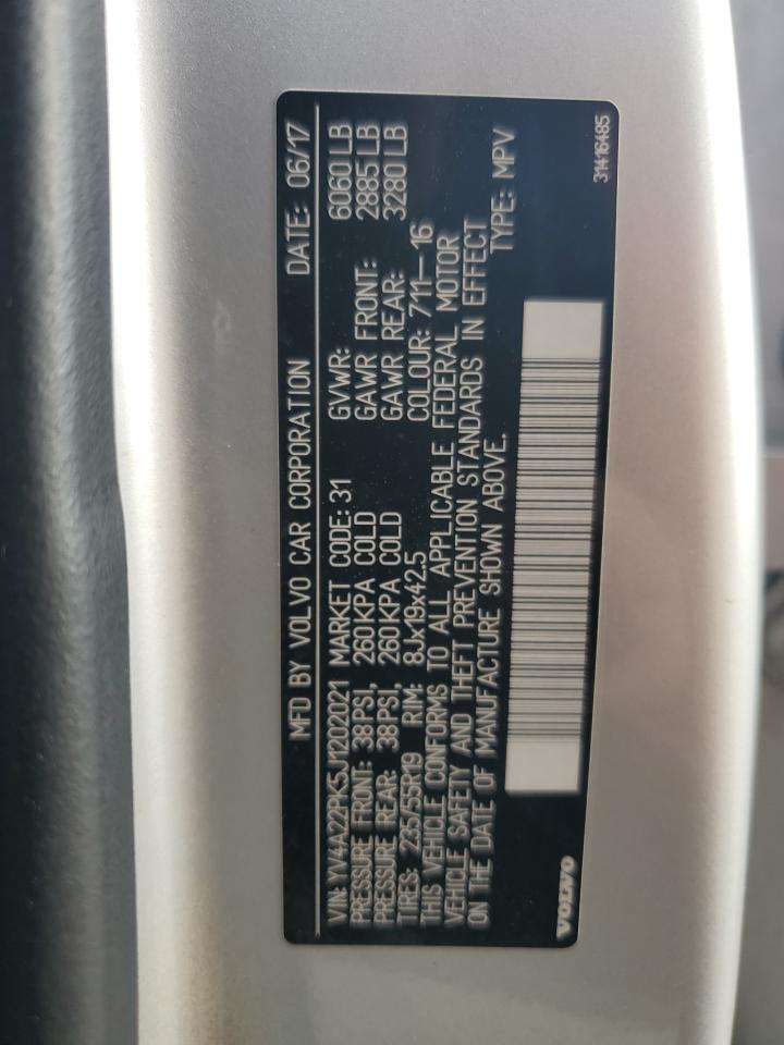 2018 Volvo Xc90 T6 Серебряный vin: YV4A22PK5J1202021