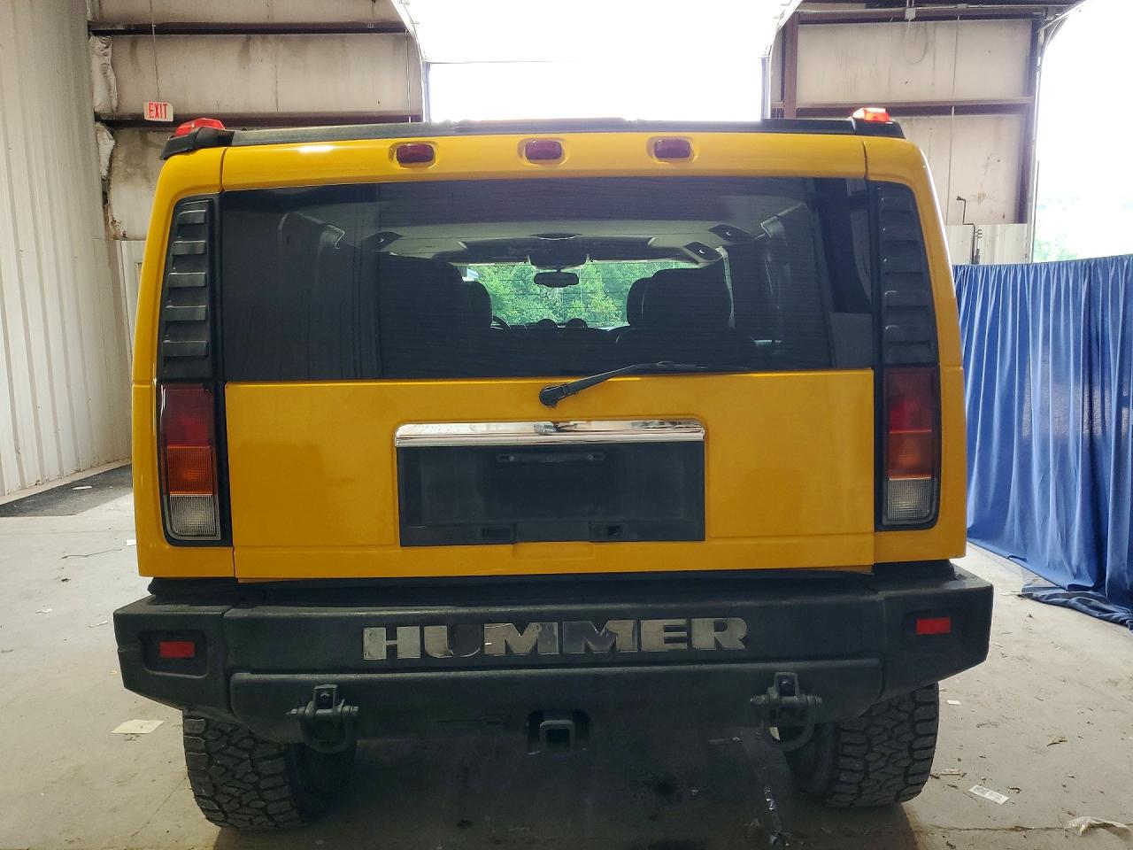 2003 Hummer H2 Yellow vin: 5GRGN23U83H141588