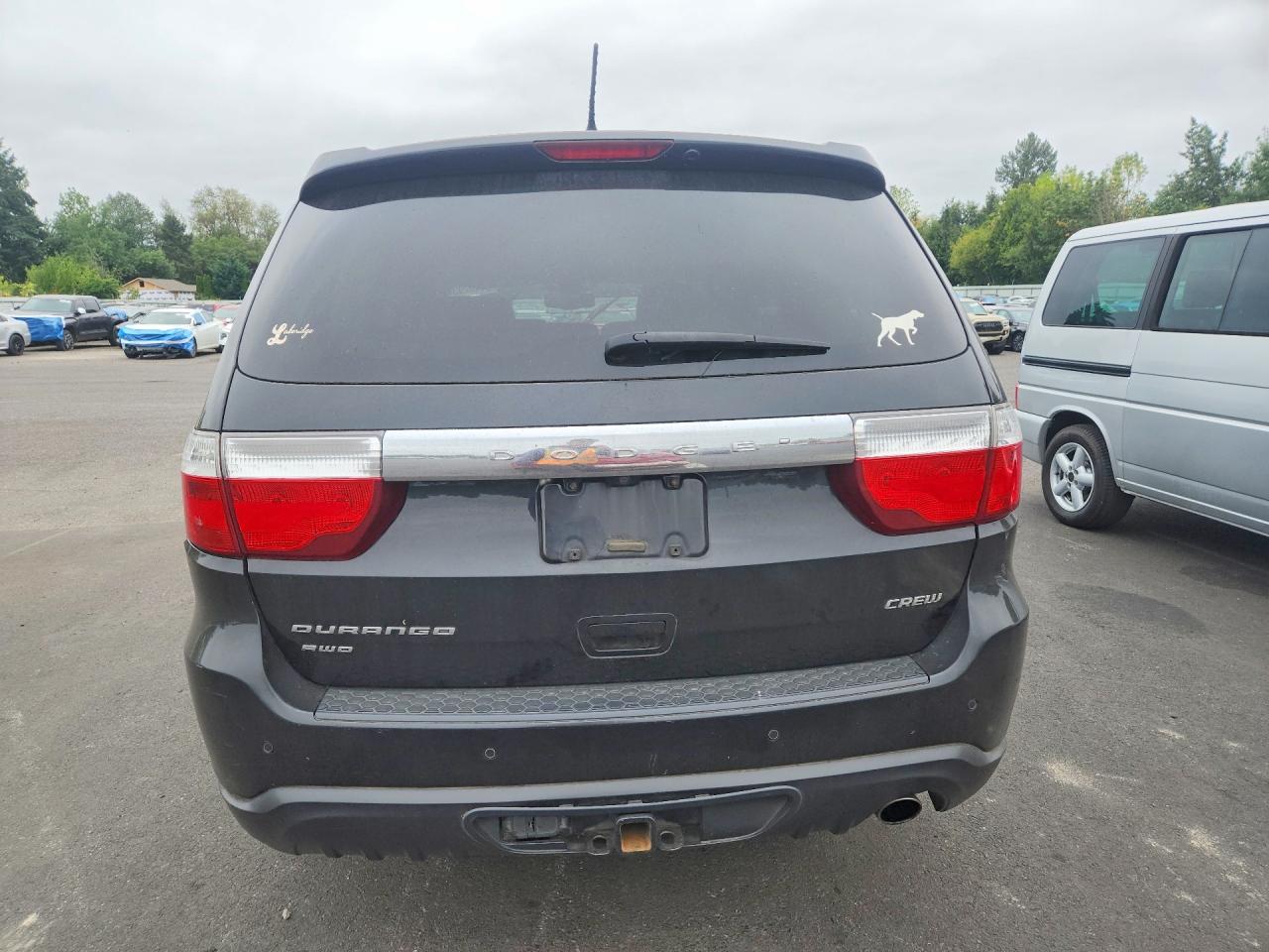 2013 Dodge Durango Crew Black vin: 1C4RDJDG2DC668668