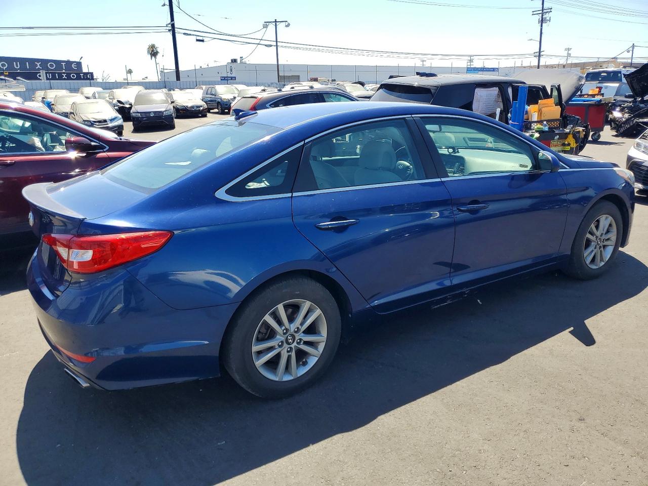 2015 Hyundai Sonata Se Blue vin: 5NPE24AF8FH019885