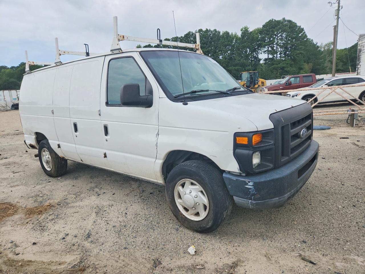 2008 Ford Econoline E250 Van White vin: 1FTNE24W68DA29072