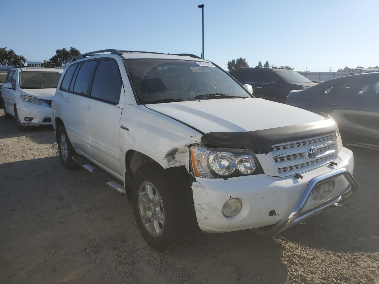 2001 Toyota Highlander White vin: JTEHF21A510019628