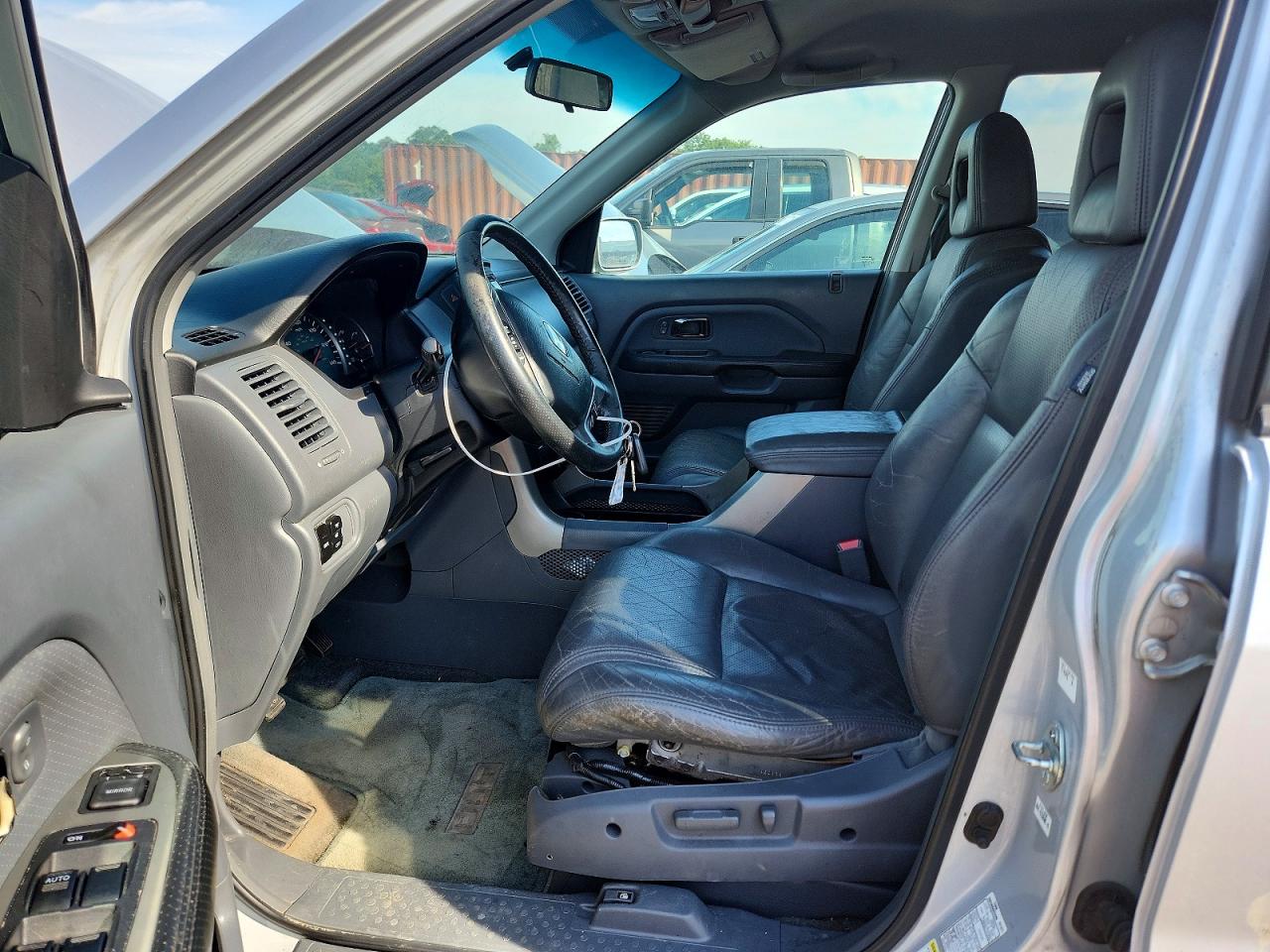 2003 Honda Pilot Exl Silver vin: 2HKYF18583H595100