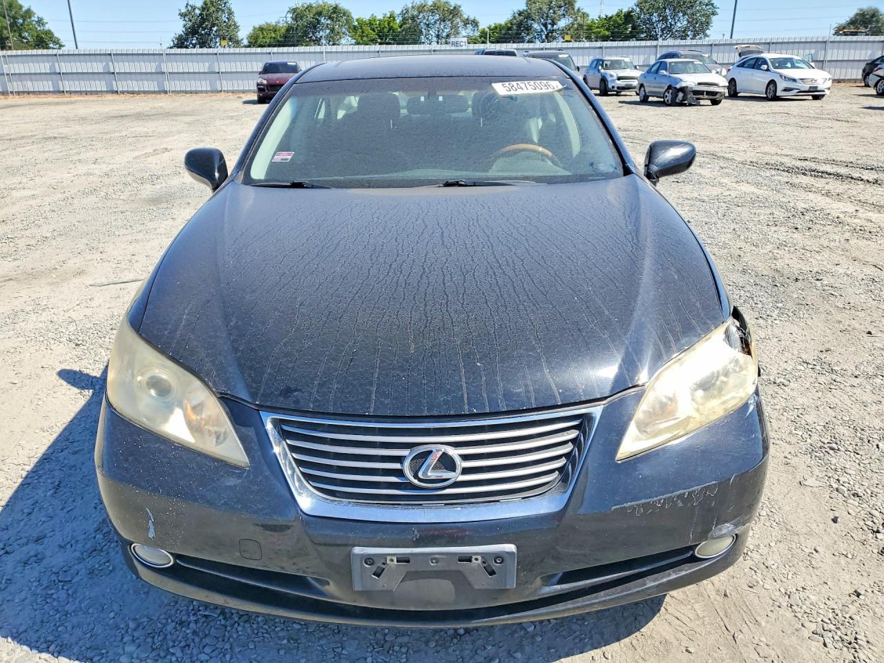2008 Lexus Es 350 Black vin: JTHBJ46GX82195248