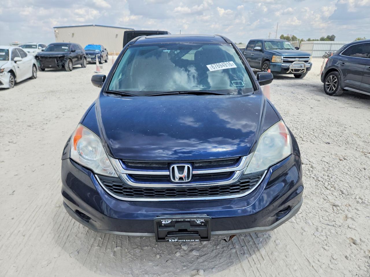 2010 Honda Cr-v Ex Blue vin: 5J6RE4H51AL058015