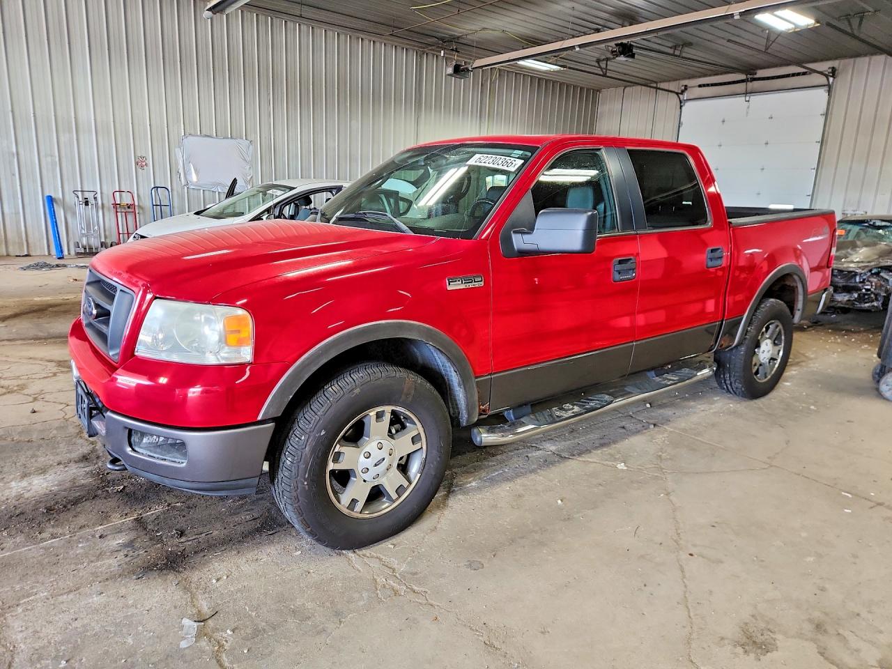 2005 Ford F150 Supercrew Red vin: 1FTPW14525KE58983