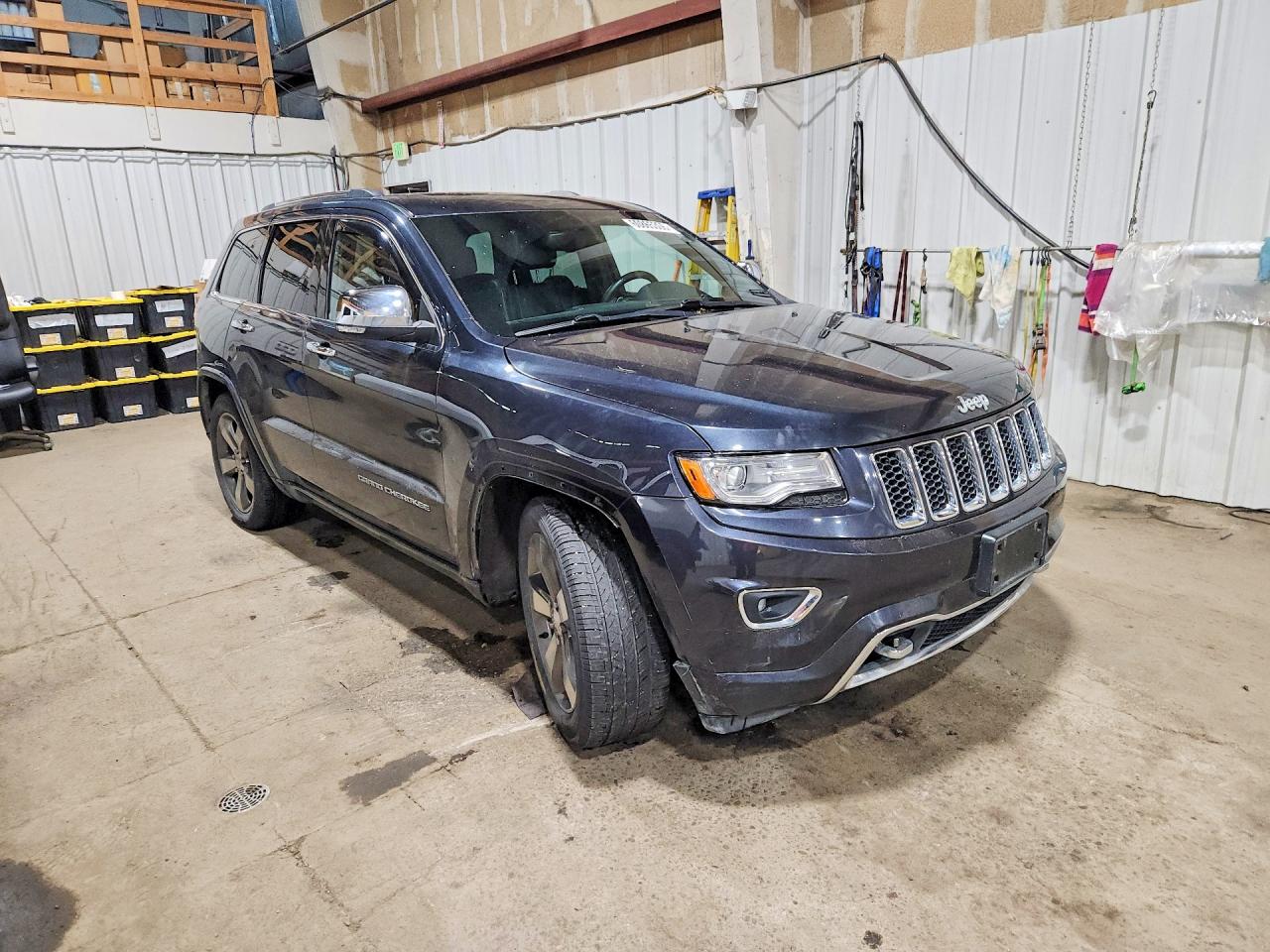 2014 Jeep Grand Cherokee Overland Black vin: 1C4RJFCG4EC386542