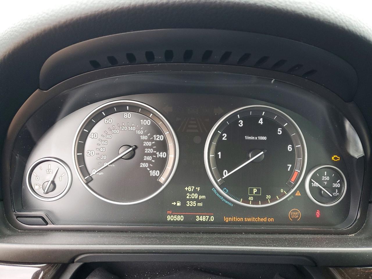 2014 Bmw 535 Xi Black vin: WBA5B3C58ED537379