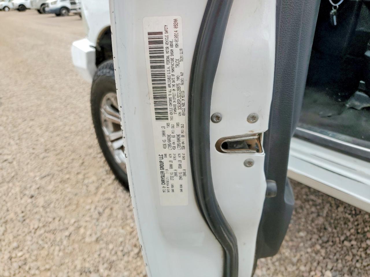 2014 Ram 2500 Longhorn White vin: 3C6UR5PL5EG128975
