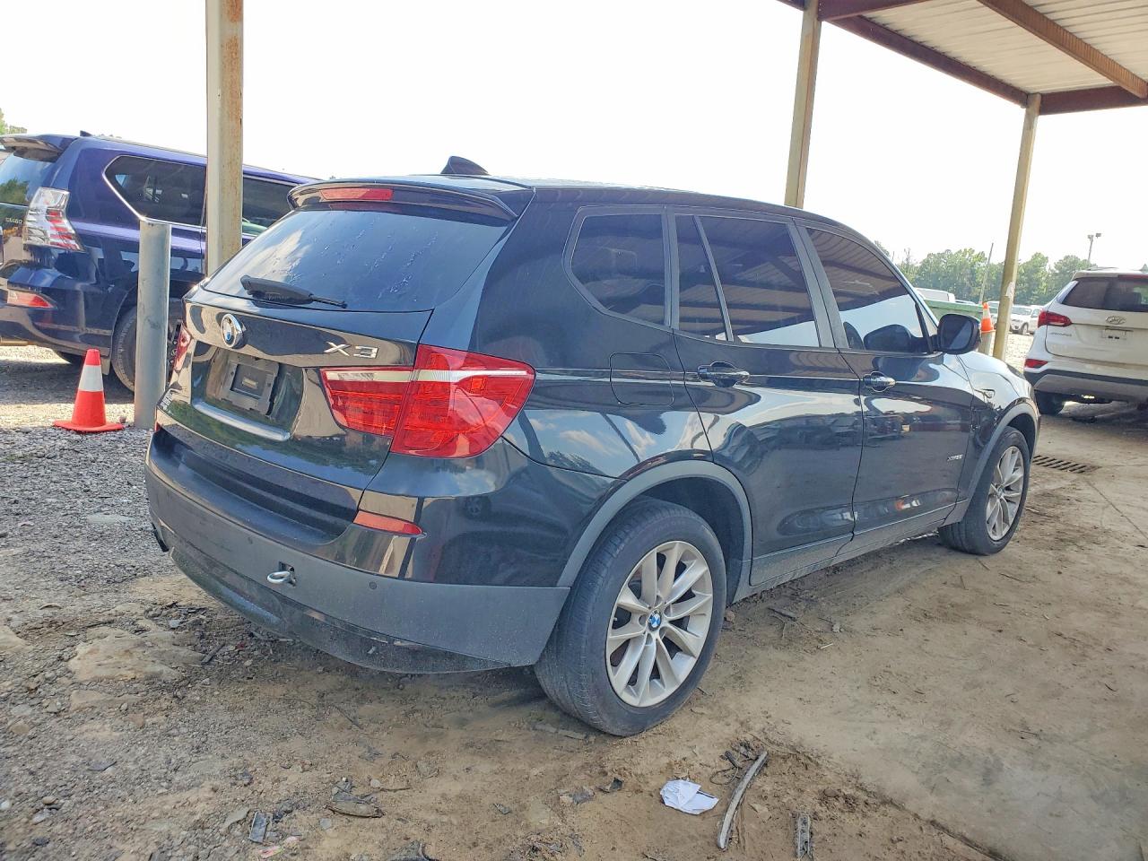 2013 Bmw X3 Xdrive28i Black vin: 5UXWX9C55D0A24206