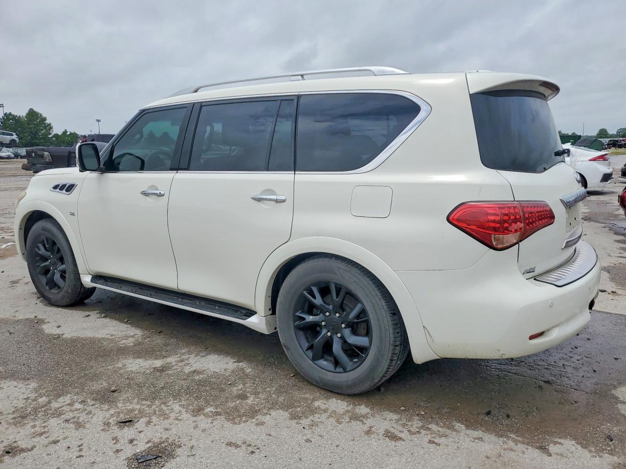 2014 Infiniti Qx80 Base White vin: JN8AZ2NE5E9064486
