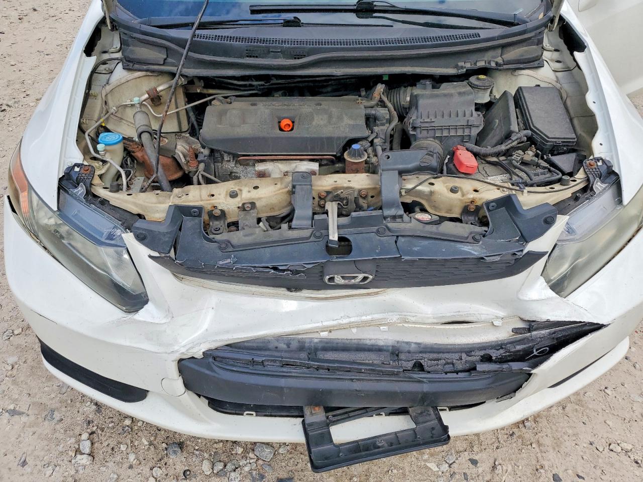 2012 Honda Civic Ex White vin: 2HGFG3B86CH532154