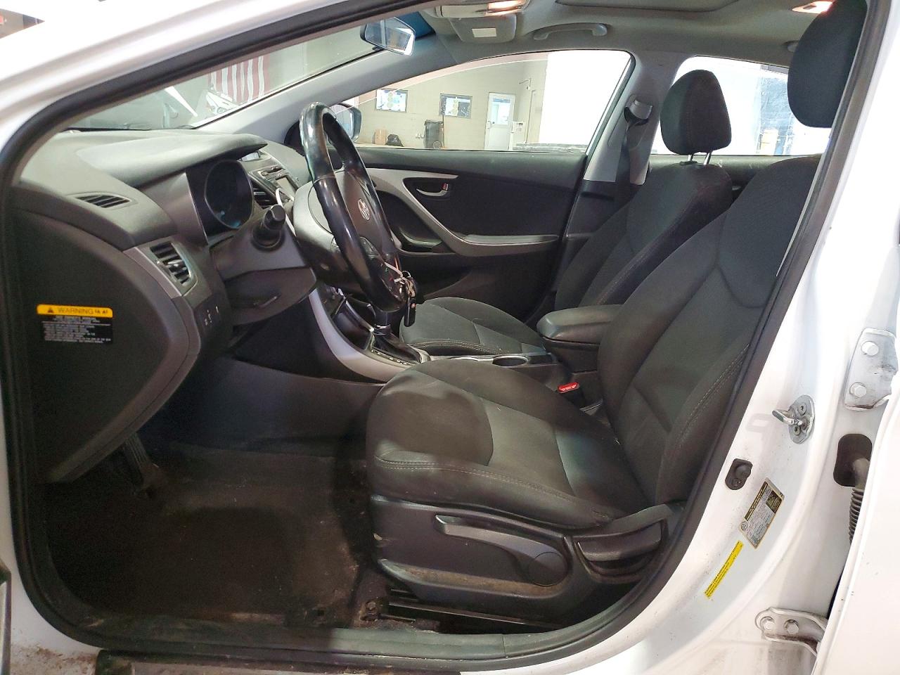 2015 Hyundai Elantra Se White vin: 5NPDH4AE0FH643746