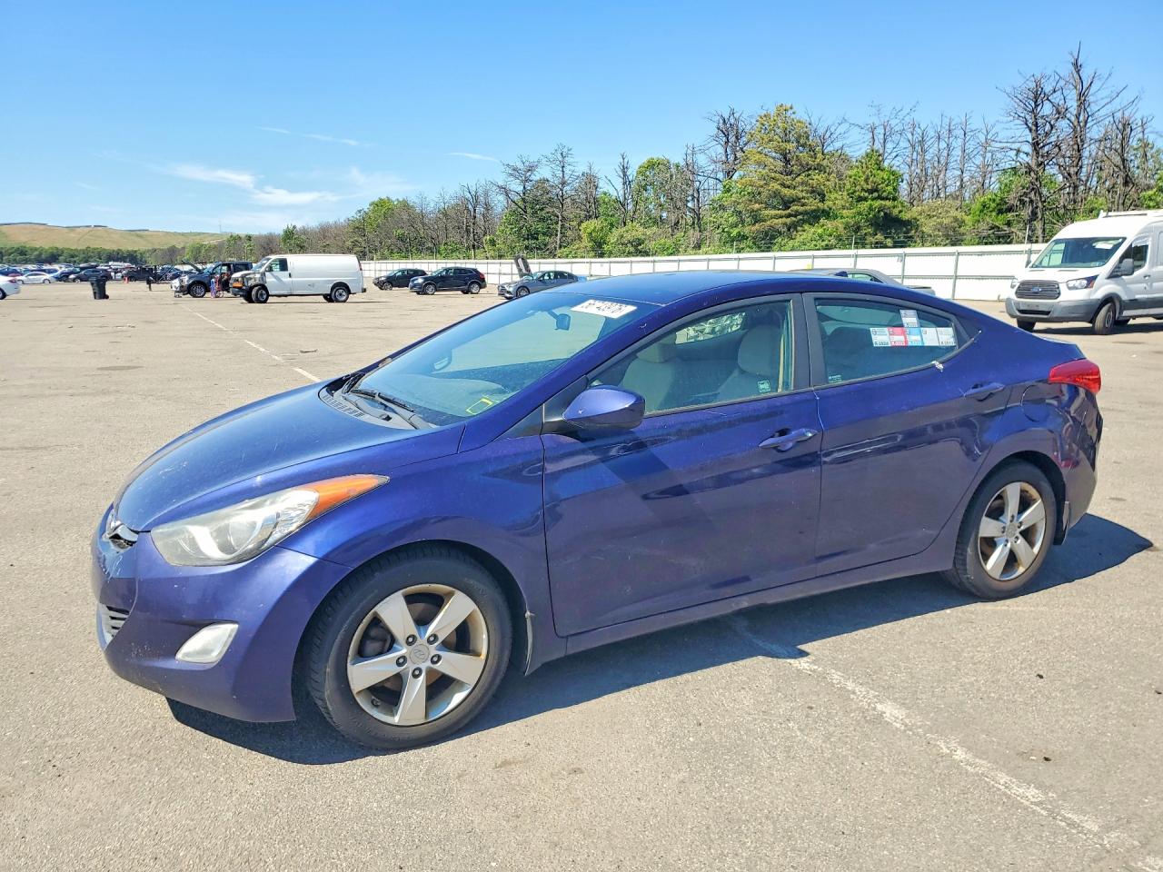 2013 Hyundai Elantra Gls Blue vin: 5NPDH4AE4DH303853
