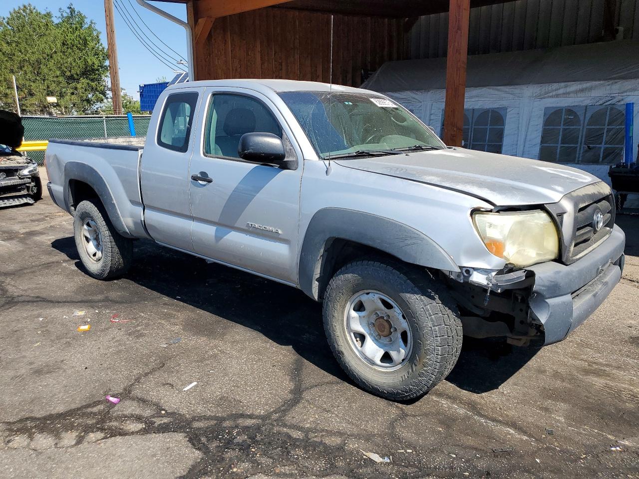 2007 Toyota Tacoma V6 Silver vin: 5TEUU42N17Z455990