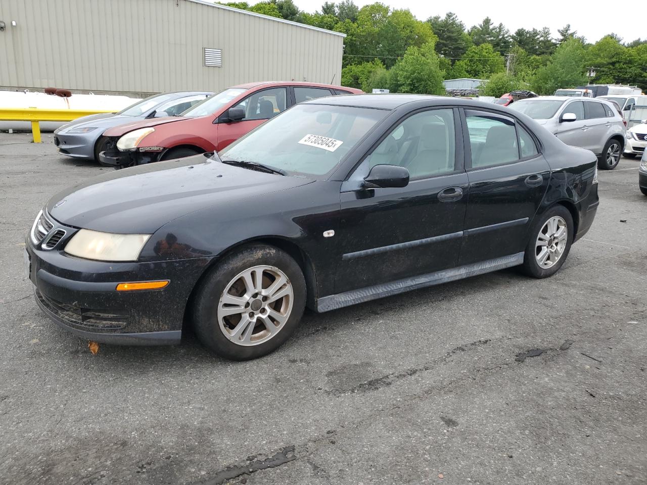 2005 Saab 9-3 Linear Black vin: YS3FB45S151037364