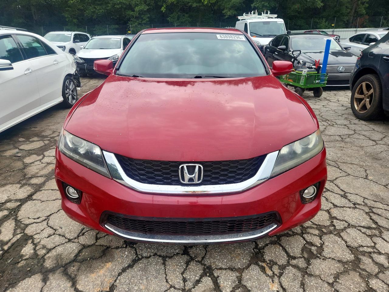 2013 Honda Accord Ex Red vin: 1HGCT1B75DA012554