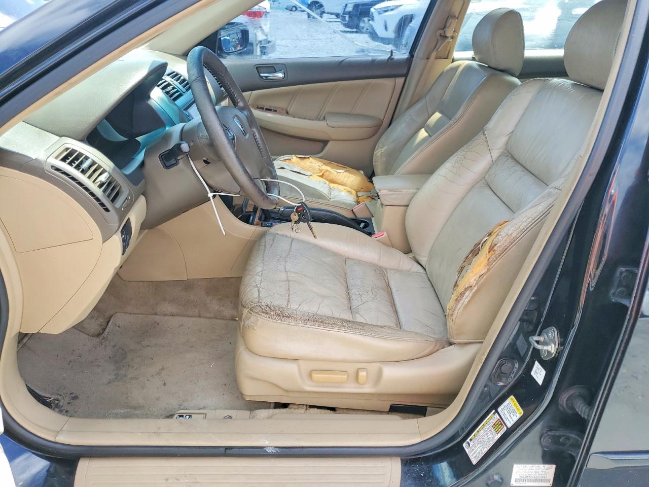 2004 Honda Accord Ex Black vin: 1HGCM66544A023662