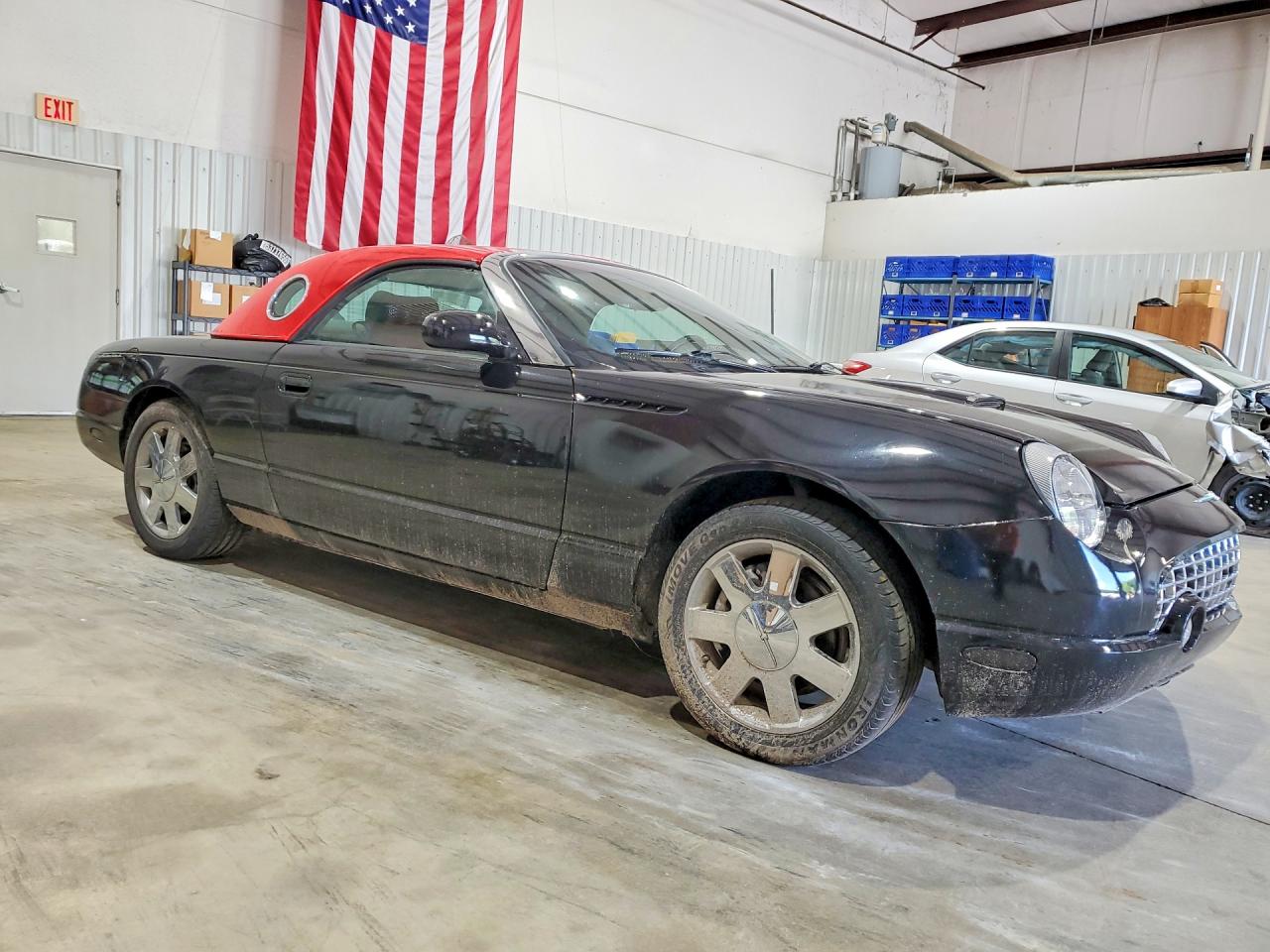 2002 Ford Thunderbird Black vin: 1FAHP60A02Y111037